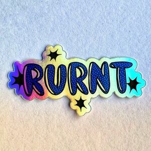 “Rurnt” Holographic Sticker